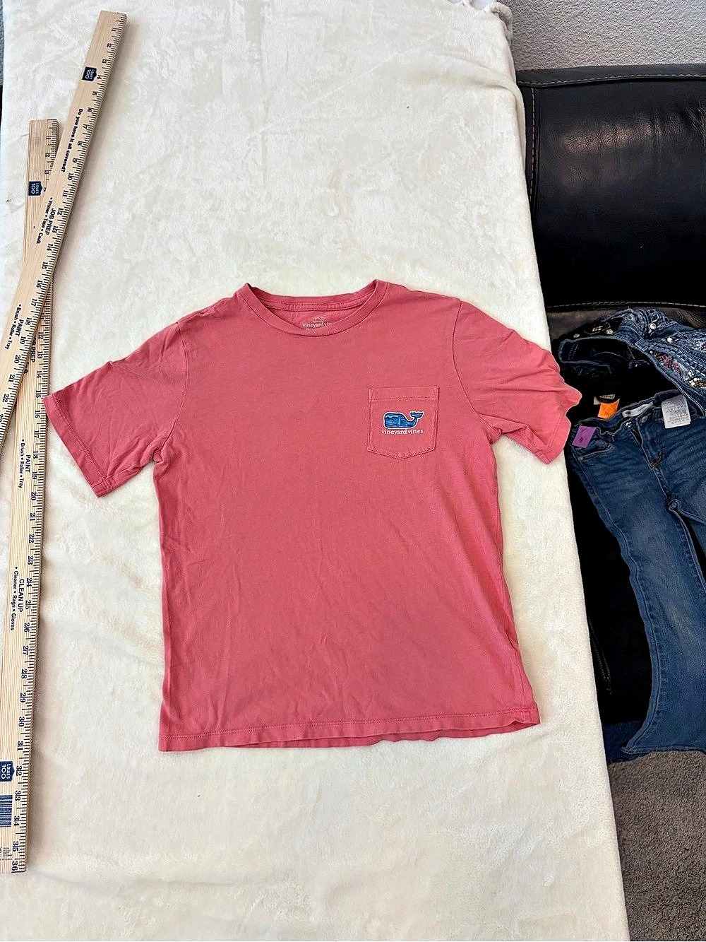 vineyard vines Kids Short-Sleeve Pocket Tee Boys Medium Pink